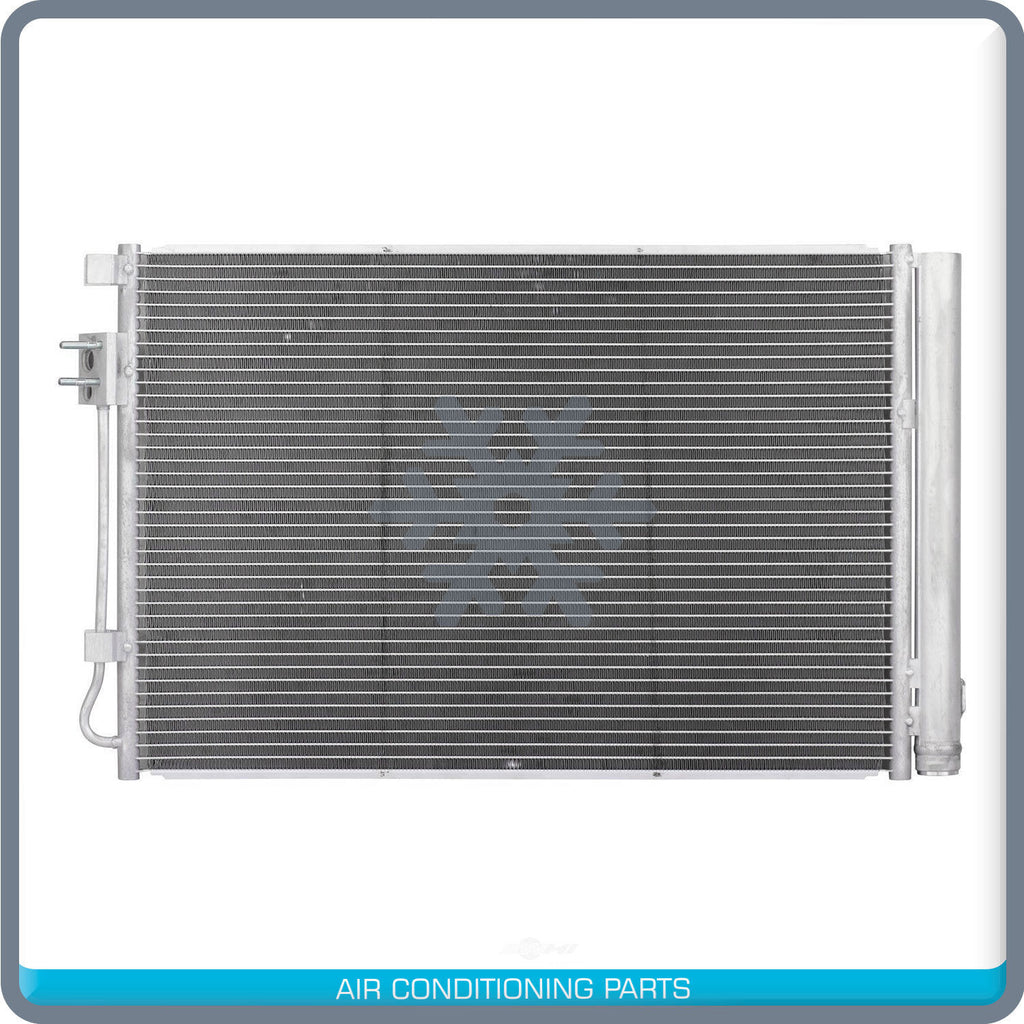 New A/C Condenser + Drier fits Hyundai Accent, Veloster / Kia Rio 2012 to 2013 - Qualy Air