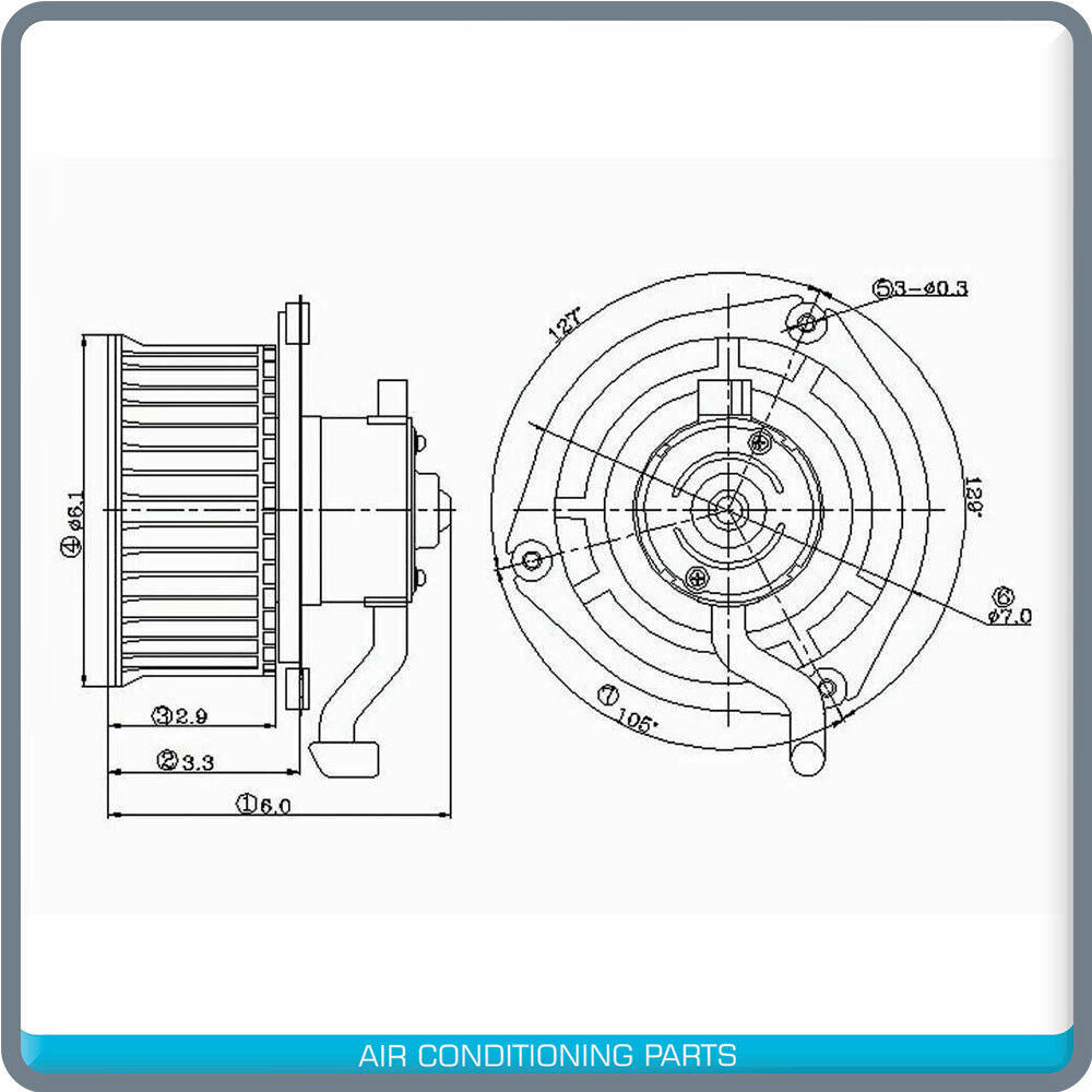 Brand NEW A/C Blower Motor w/ Wheel fits Nissan UD 24V - CM676457 - Qualy Air