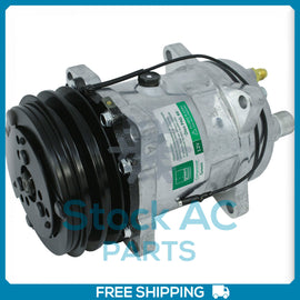 New A/C Compressor Sanden SD508 & H14 - 12V - 2 Groove - HRZ Exit - Qualy Air