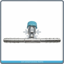 Load image into Gallery viewer, Barbed AC Fitting, #6 to #6 Straight Hose Splice,Aluminum  with Service Port - Qualy Air