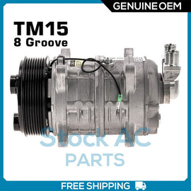 New OEM A/C Compressor TM15/16 12V - 8 groove - Qualy Air