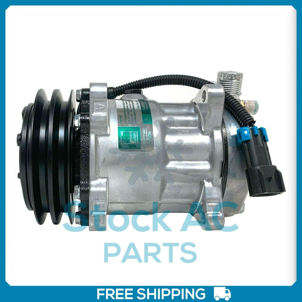 New A/C Compressor fits Kenworth / Peterbilt - SD7H15 - OE# F696001233 - Qualy Air