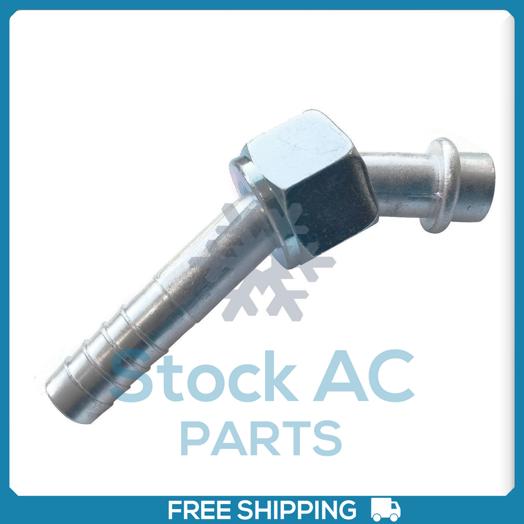 New A/C Fitting Beadlock Female O ring, 45 Degree  #12 NUT, #12 Hose - Qualy Air