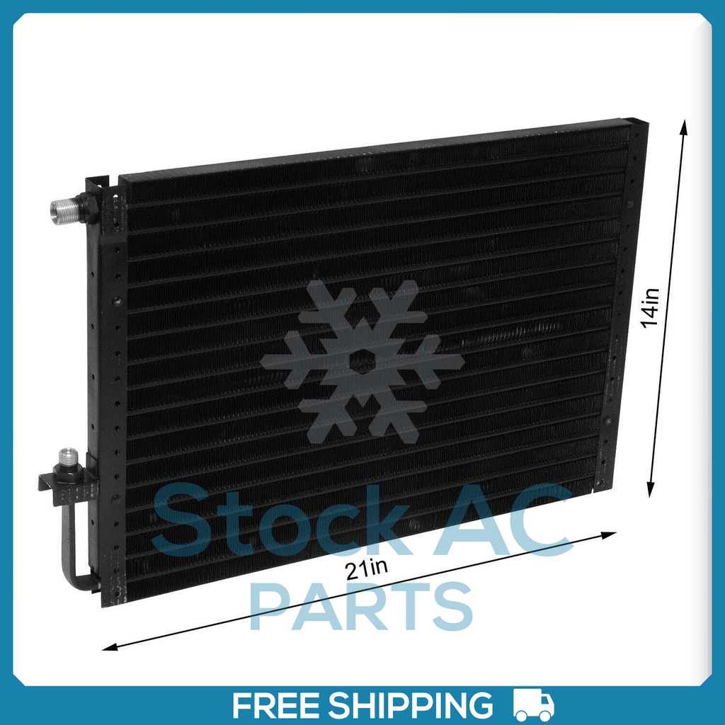 Universal Application 14X21 Brand New A/C Condenser Serpentine - Qualy Air