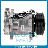 Compresor de A/C modelo Sanden 4665 12V 7 Ranura compatible con International 1652SC 89-2006