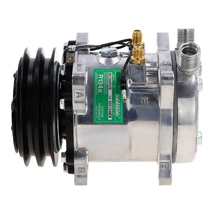 New A/C Compressor for Sanden SD507 - 12V - 2 Groove QU - Qualy Air