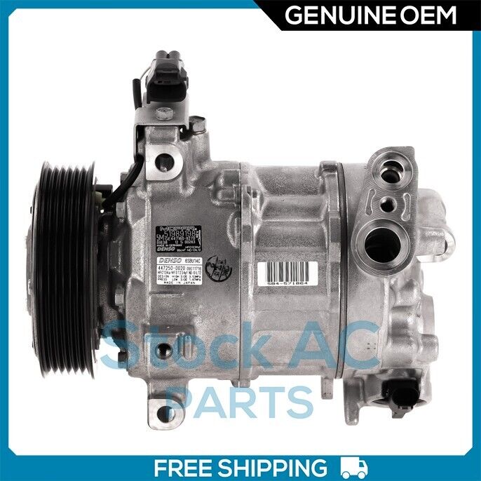 New OEM A/C Compressor fits Jeep Renegade 2.0L - 6SBU14C - OE# 68254762AA - Qualy Air