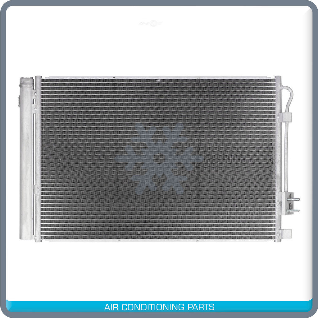 New A/C Condenser + Drier fits Hyundai Accent, Veloster / Kia Rio 2012 to 2013 - Qualy Air