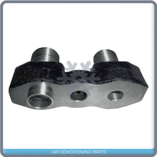 Cargar imagen en el visor de la galería, Sanden Flex Horizontal Bolt on Manifold 3/4x7/8 AC Compressor Adapter Fitting - Qualy Air