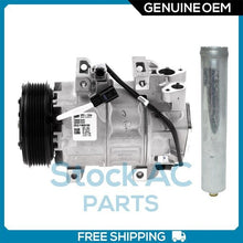 Cargar imagen en el visor de la galería, OEM AC Compressor + Receiver Drier for Nissan Altima SL / SV 2.5L - 2013 to 2018 - Qualy Air