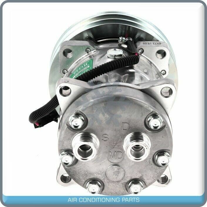 A/C Compressor SD7H15 fits Case IH / Caterpillar / DEUTZ / Hesston / John /... - Qualy Air