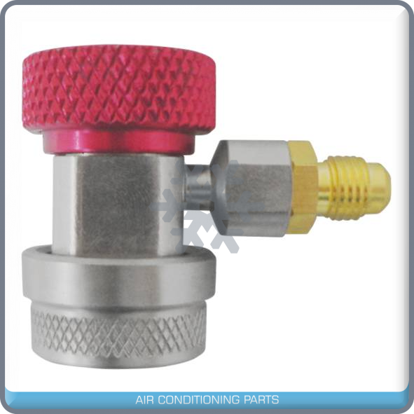 High/Low Adjustable AC R134a Quick Coupler Connector Adapter 1/4" SAE - Qualy Air