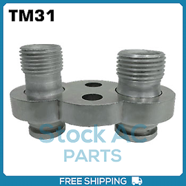 New A/C Compressor Adapter Fitting for TM31 - 8/10 HRZ Exit - Qualy Air