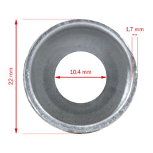 Load image into Gallery viewer, 10pc Beadlock A/C Fittings, Crimp Ferrules For STANDARD Barrier Hose #6 - Qualy Air