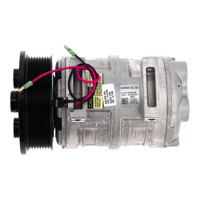 New A/C Compressor - Genuine Valeo OEM # 103-67260 - 8 grooves - 12 volts - Qualy Air