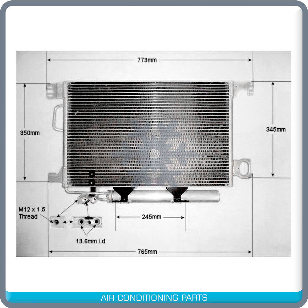 New A/C Condenser Mercedes-Benz C160/C180/C200 Kompressor - OE# 2035000854 - Qualy Air