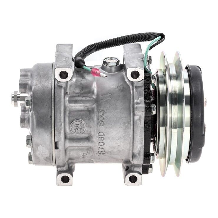 NEW OEM SANDEN A/C COMPRESSOR LINK-BELT / CASE / KOBELCO - OE# KHR3197 - Qualy Air