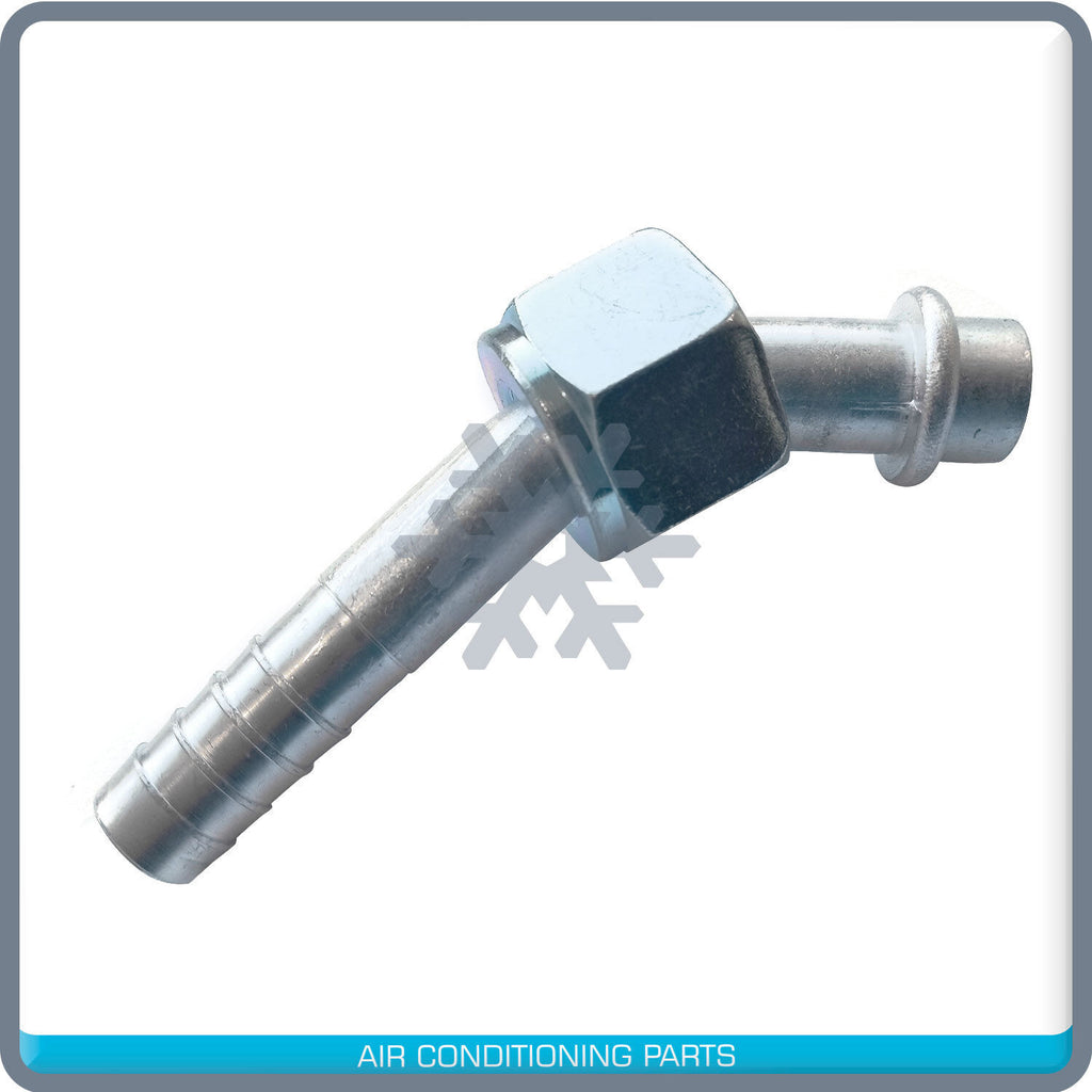 New A/C Fitting Beadlock Female O ring, 45 Degree  #12 NUT, #12 Hose - Qualy Air