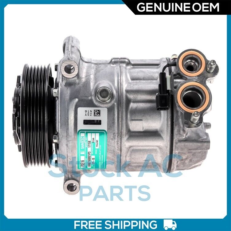 New SANDEN OEM A/C Compressor for Range Rover 5.0L / Jaguar 5.0L - 2010 to 2016 - Qualy Air