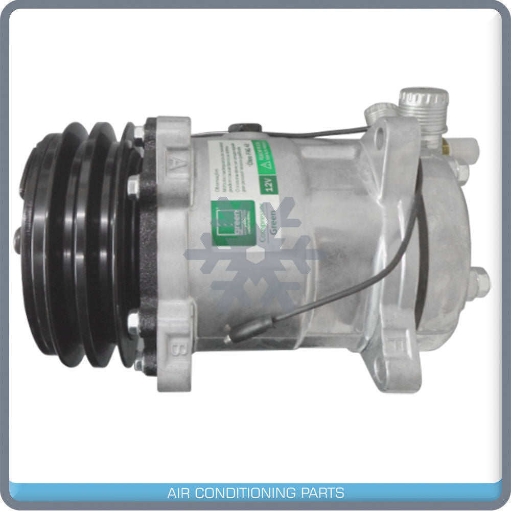 NEW A/C KIT COMPRESSOR WITH YORK TO SANDEN MOUNT DRIER + UNDER DASH + SWITCH - Qualy Air