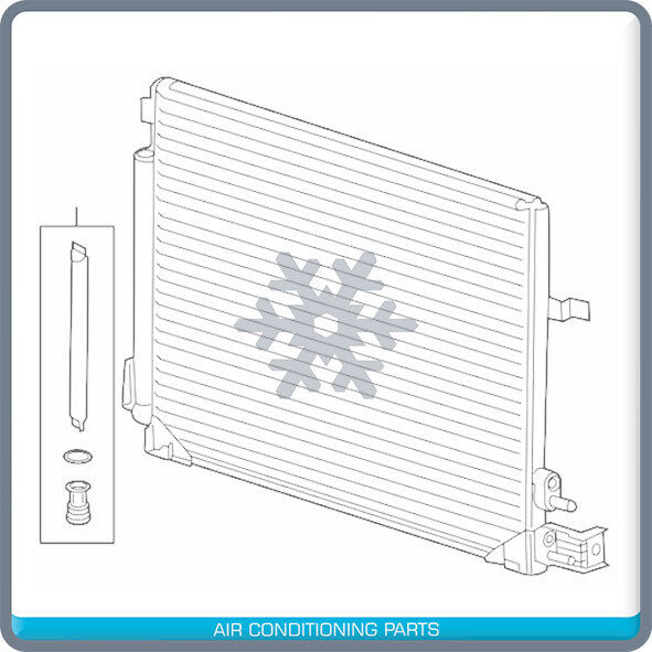 New AC Condenser for Chevy Camaro 6.2L 2016 to 20 / Cadillac CTS, ATS 2016 to 19 - Qualy Air
