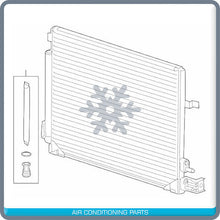 Load image into Gallery viewer, New AC Condenser for Chevy Camaro 6.2L 2016 to 20 / Cadillac CTS, ATS 2016 to 19 - Qualy Air