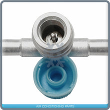 Load image into Gallery viewer, Barbed AC Fitting, #6 to #6 Straight Hose Splice,Aluminum  with Service Port - Qualy Air