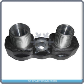 Sanden Flex Horizontal Bolt on Manifold 3/4x7/8 AC Compressor Adapter Fitting - Qualy Air