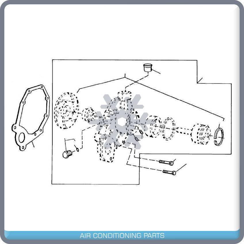 WATER PUMP FOR JOHN DEERE TRACTOR / CONSTRUCTION OE# RE505981 - Qualy Air