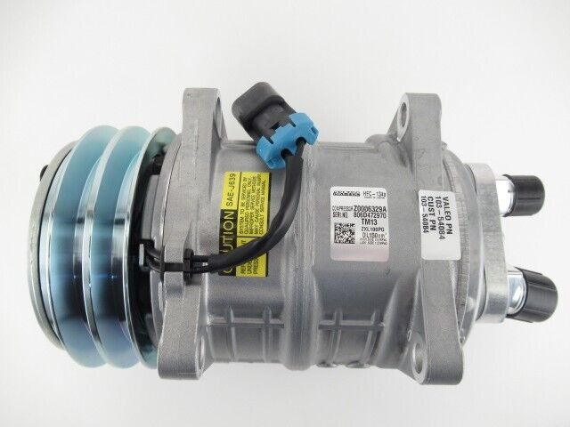 AC Compressor OEM Valeo TM13 fits Bobcat S150 S160 S185 S205 T180 T190 Skidsteer - Qualy Air