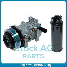 Cargar imagen en el visor de la galería, New AC Compressor + Receiver Drier for Kenworth T660 2009-2010 / T800 2000-2013 - Qualy Air