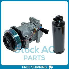 New AC Compressor + Receiver Drier for Kenworth T660 2009-2010 / T800 2000-2013 - Qualy Air
