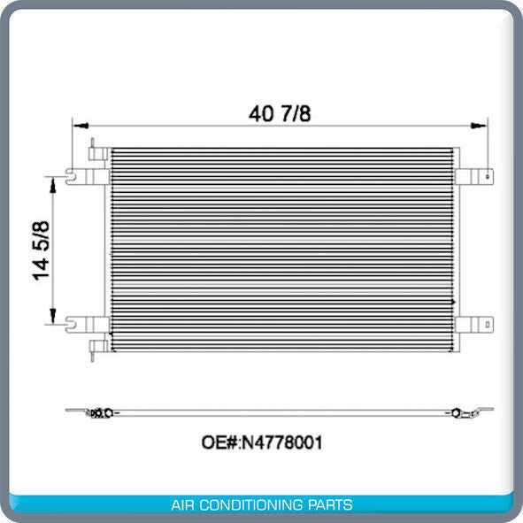 New A/C Condenser for Kenworth T170, 270 - 2008 to 2015 - OE# RO440001 - Qualy Air