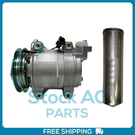 New A/C Compressor + Receiver drier fits John Deere 200DLC - DKS15CH OE# 4621589 - Qualy Air