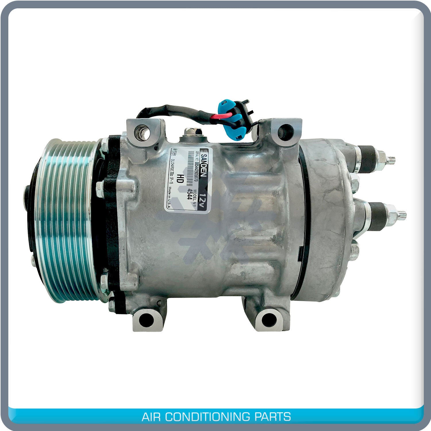 New OEM Truck Line A/C Compressor fits Ford F650 / F750 7.2L - 2004 to 2008 - Qualy Air