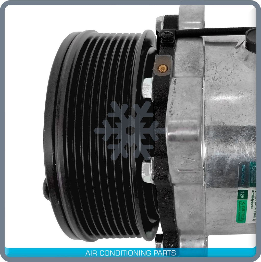 A/C Compressor Sanden SD508 & H14 Premium Line - 24V - 8 Groove Serpentin - 4711 - Qualy Air