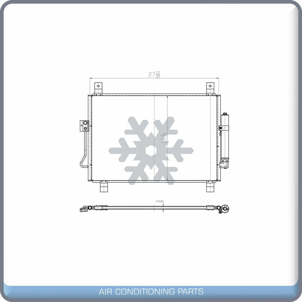 A/C Condenser for Infiniti QX60, JX35 / Pathfinder QL - Qualy Air