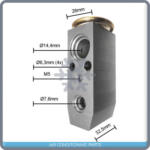 New A/C Expansion Valve fits Kia Sorento 3.5L 2003 to 2006 - OE# 976263E200 - Qualy Air