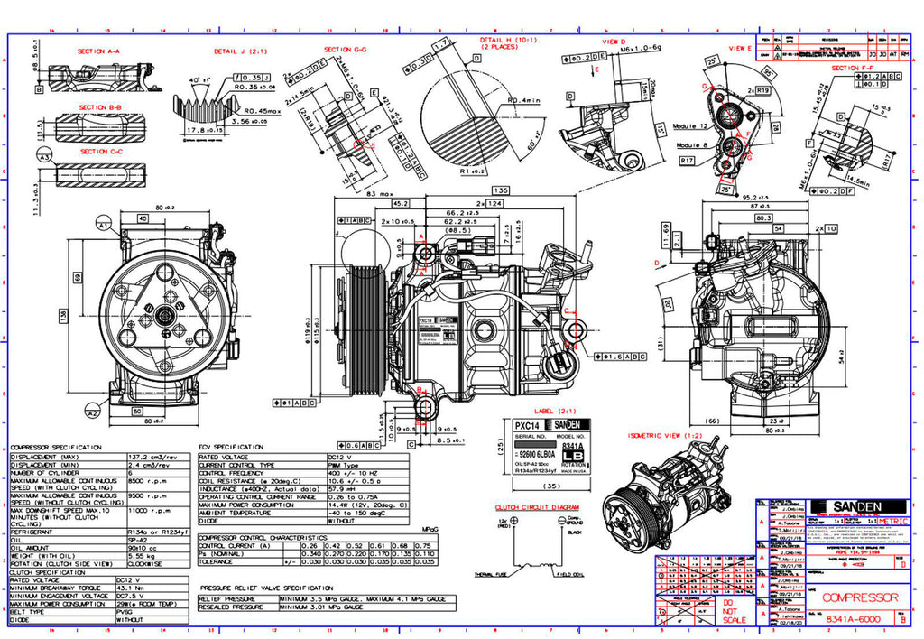 New OEM A/C Compressor fits Nissan Sentra, Rogue Sport.. - OE# 926004BA1A - Qualy Air