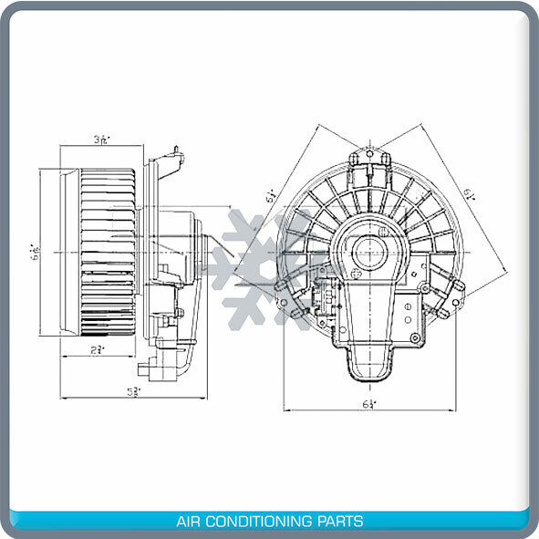New A/C Blower Motor For Toyota Corolla  09-18 / Prius 10-15 w/ Auto Control - Qualy Air