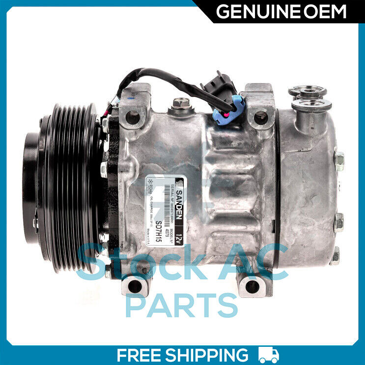 New OEM AC Compressor fits Peterbilt 320,382,384,386,388,389,587 OE# F696003122 - Qualy Air