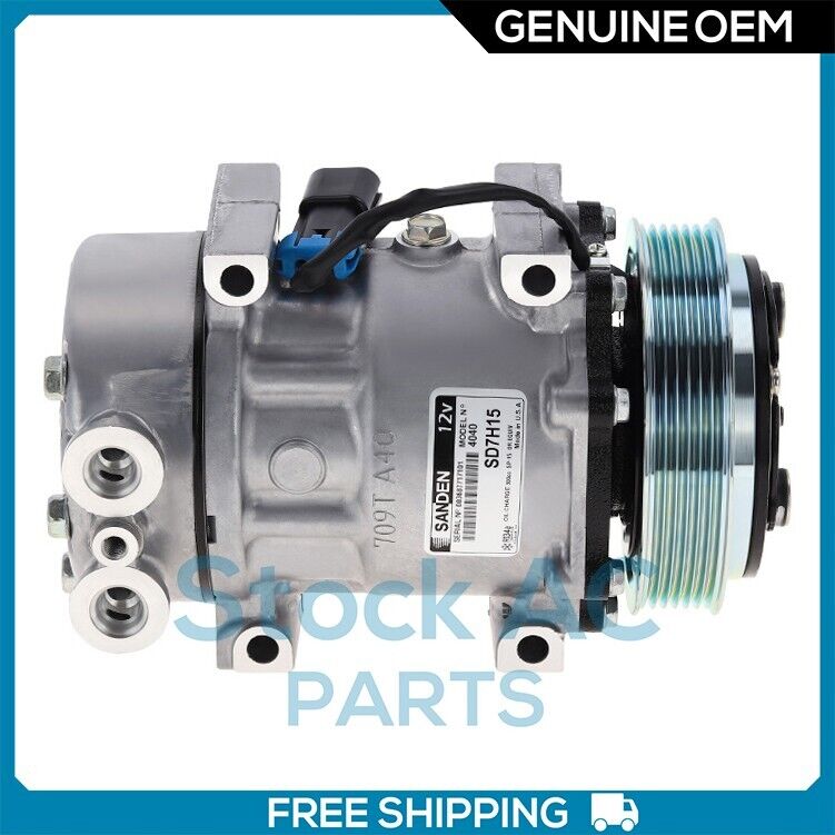 New SANDEN OEM A/C Compressor for Kenworth T800, W900 - OE# 4040 - Qualy Air