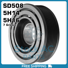 New A/C 119mm Sanden Pulley for SD508/5H14/5H16 - 7 Groove Compressor - Qualy Air