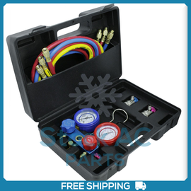 HIGH QUALITY R134a A/C Auto Refrigerant Charging Service Manifold Gauge - Qualy Air