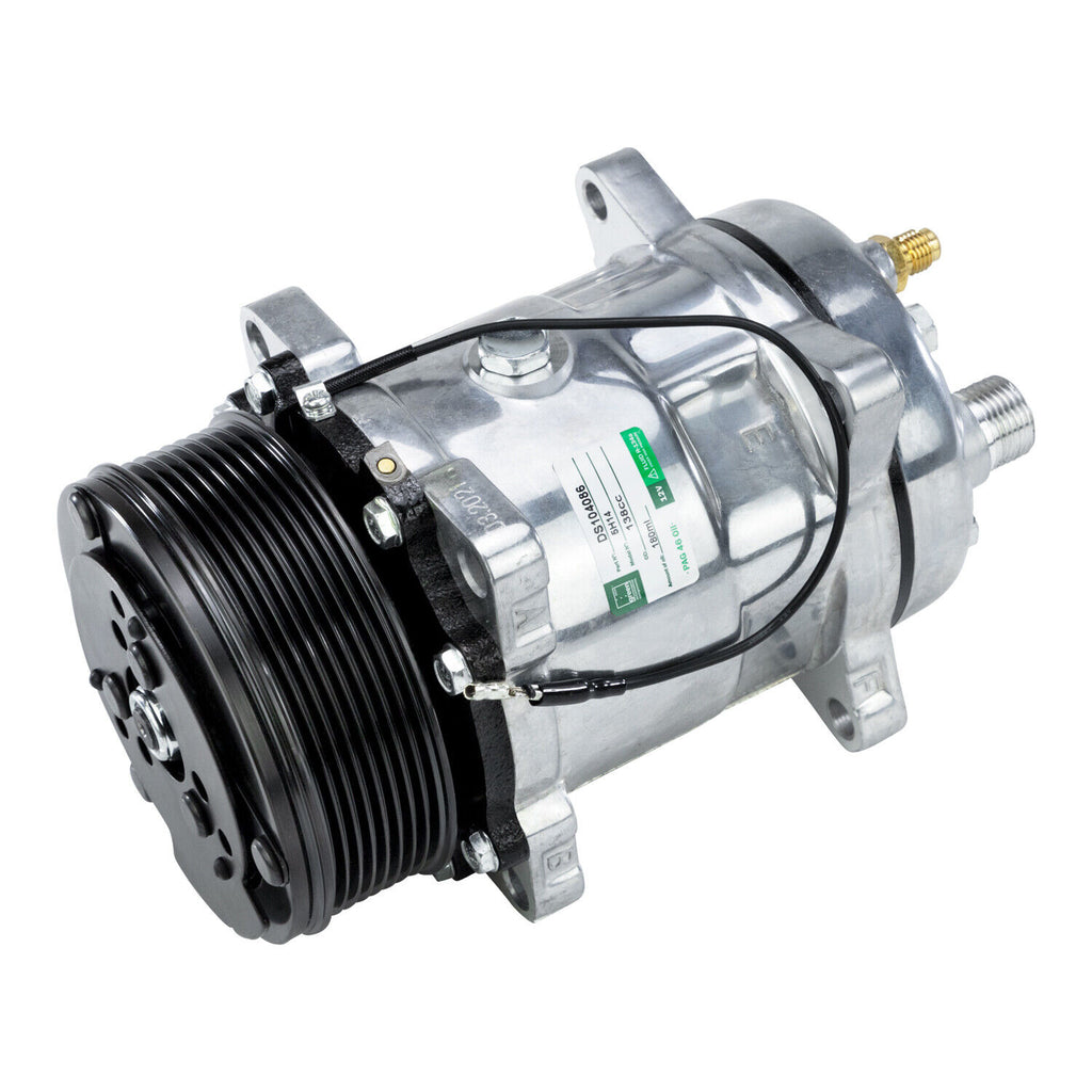 A/C Compressor Sanden SD508 & H14  - 12V - 8 Groove Serpentine - 9537 - Qualy Air