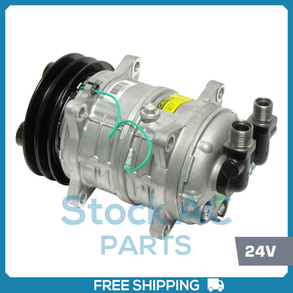 New A/C Compressor TM-08HS Ear Mount - 2 GV / 24 Volts - OE# 10046015 - Qualy Air