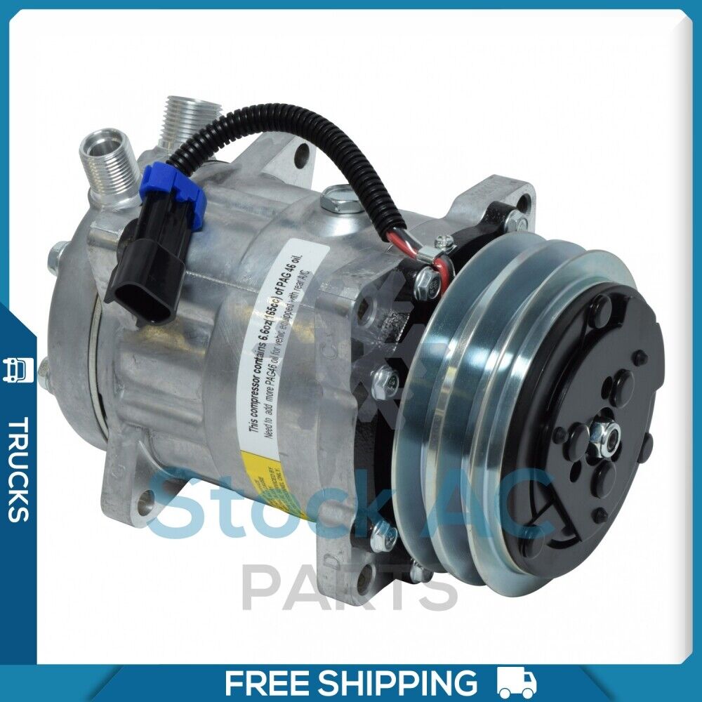 A/C Compressor SD7H15 for Peterbilt 200, 224, 227, 265, 282, 310, 320, 348... QR - Qualy Air