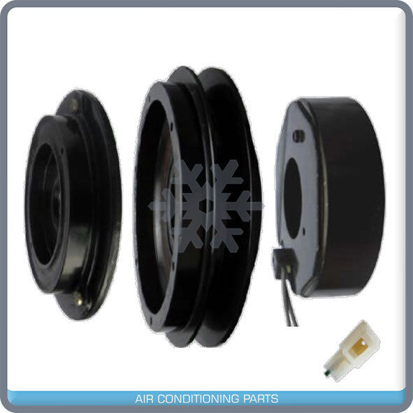 New A/C Compressor Clutch Assembly fits: Komatsu / John Deere Pulley 1B 24V - Qualy Air