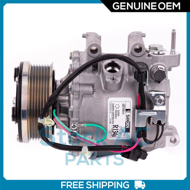 New OEM A/C Compressor for Honda Civic 1.8L - 2006 to 2011 - OE# 38810RNAA01 QR - Qualy Air