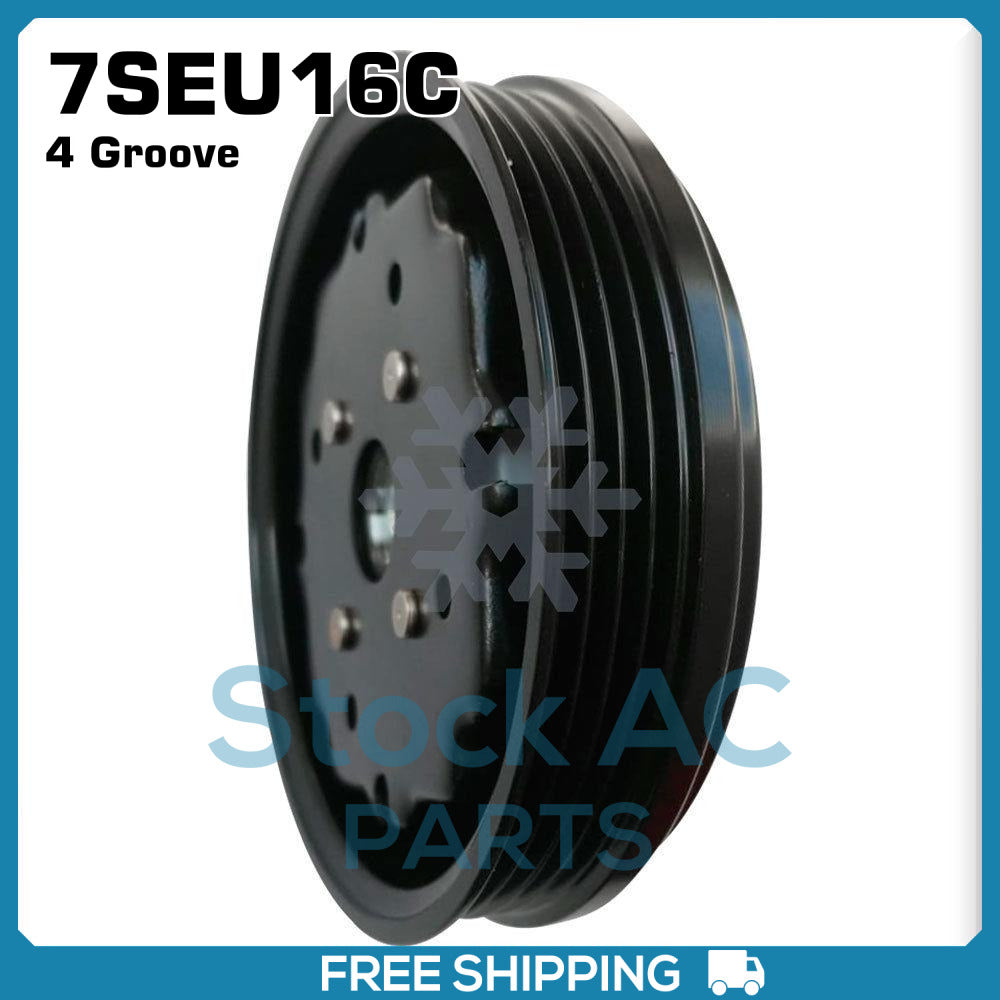 New A/C Compressor Clutch for Audi A4, A6 1.9L - PV4 115mm - TDI DENSO / 7SEU16C - Qualy Air